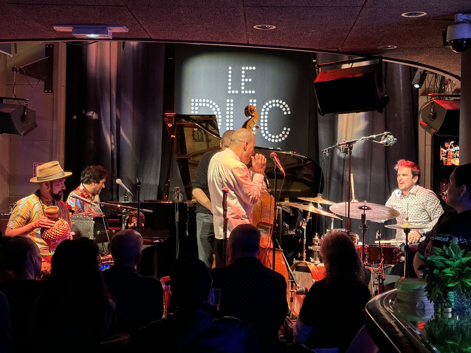 The Harold López-Nussa quintet playing at Le Duc